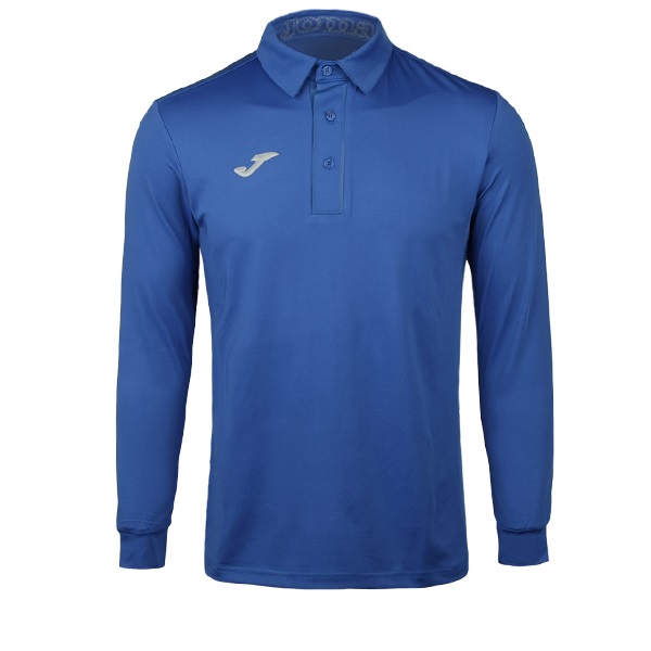 조마 남성 긴팔 폴로 파란색 티셔츠 JPS-823
